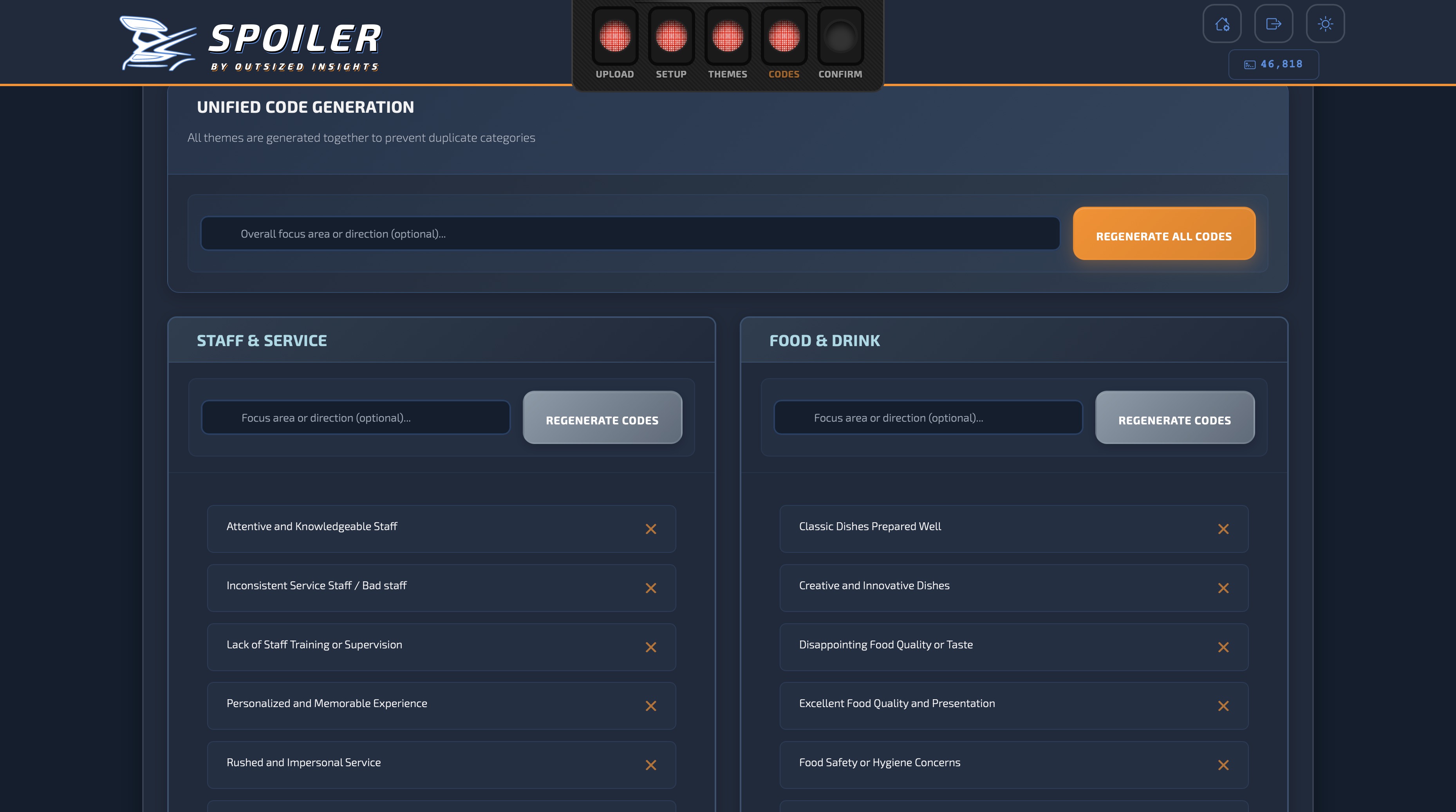 Create Categories Screenshot